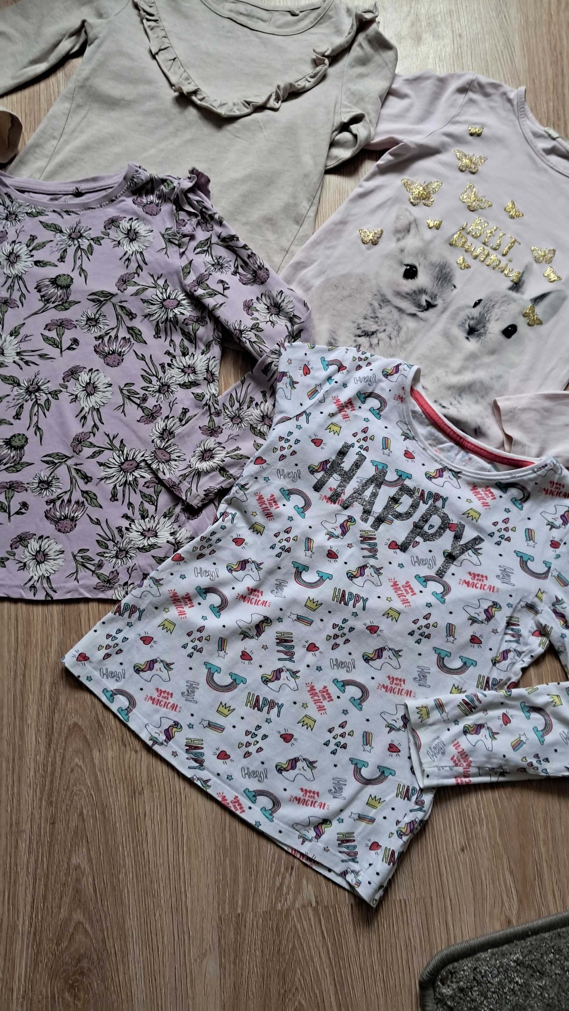 4 szt bluzka bluzeczka h&m primark 122