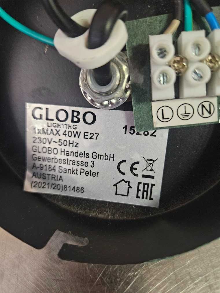 Industrialna lampa wisząca Globo  miedź i matowa czerń  Wysyłka
