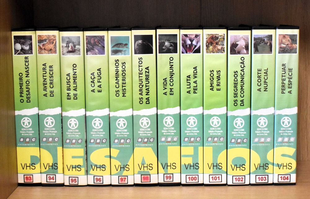 "Desafios da Vida" de David Attenborough (BBC) 37 Cassetes VHS