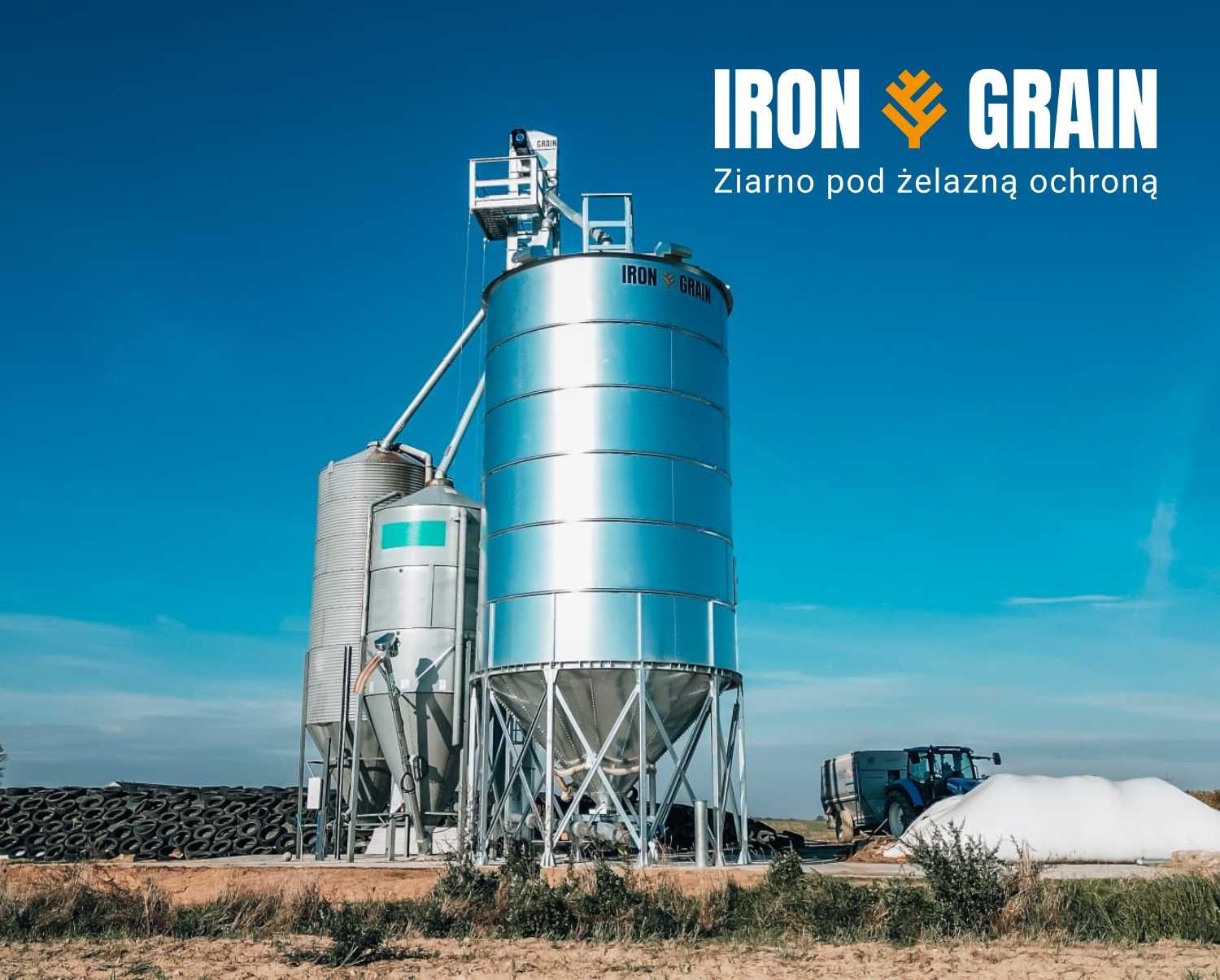 Silosy zbożowe lejowe silos 10-2000 Ton Polski Producent  IRON GRAIN