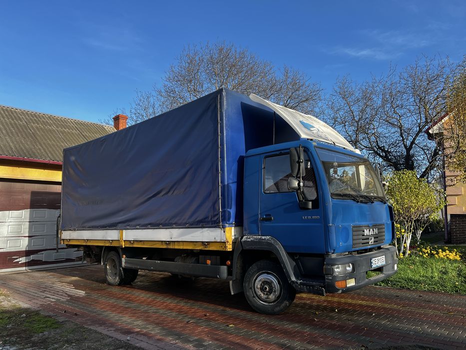 MAN 8.180 тентовіний з Гідробортом