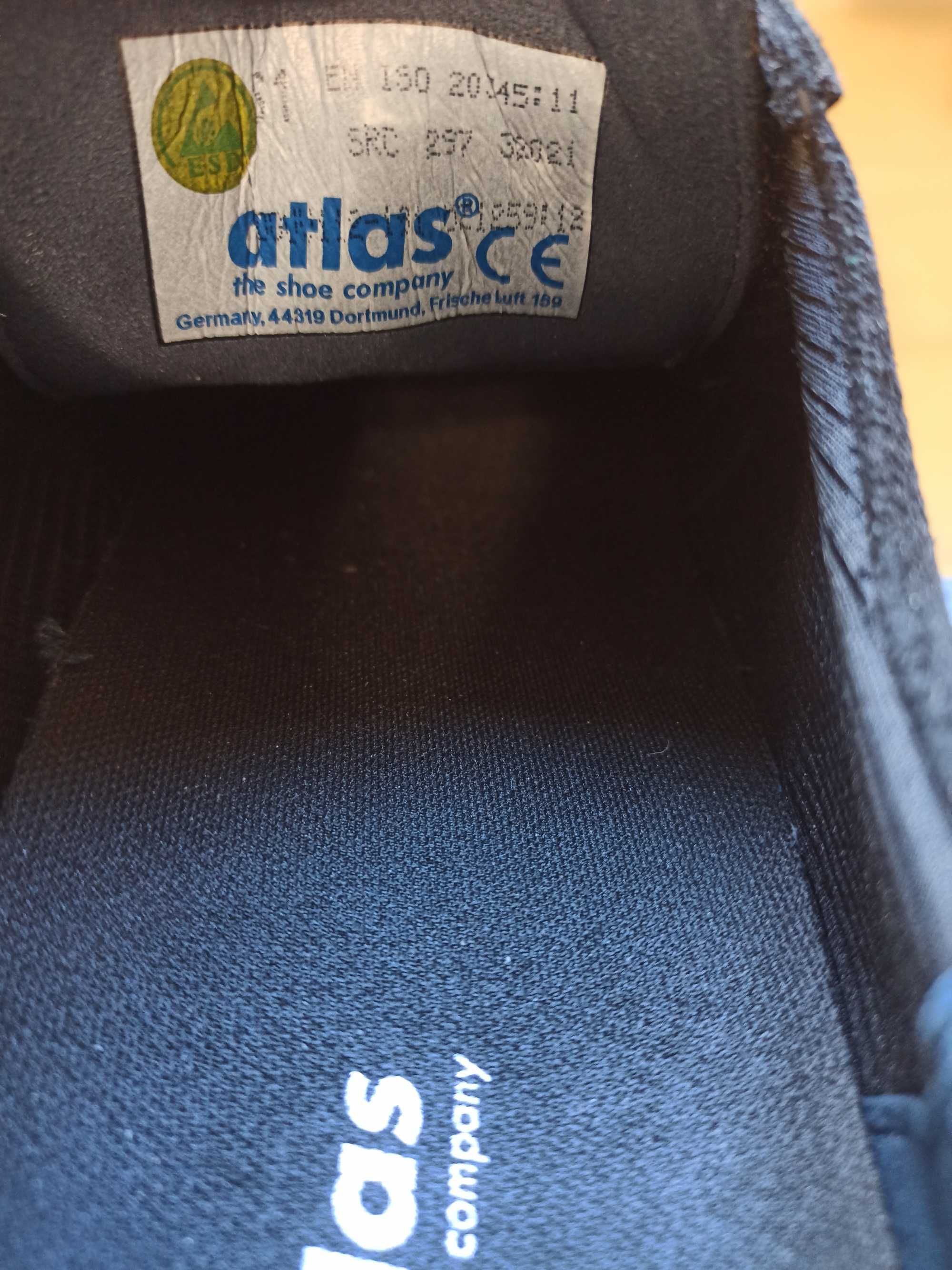 Męskie buty robocze Atlas CX 40 S1 SRC ESD r. 44 29 cm 20345:11 nowe