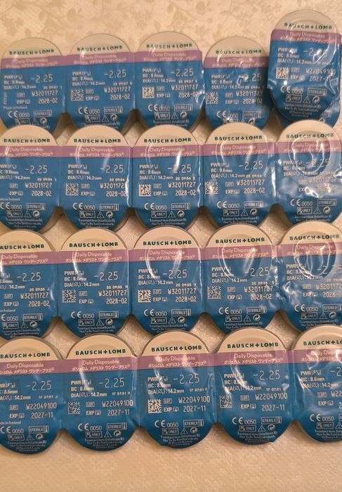 Bausch + Lomb soczewki jednodniowe -2,25