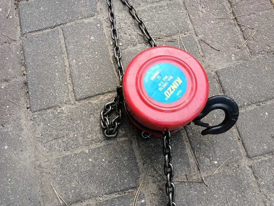 Лебедка таль на 1 тону KINZO ланцюгова таль цепная ручная гарантия ГОД