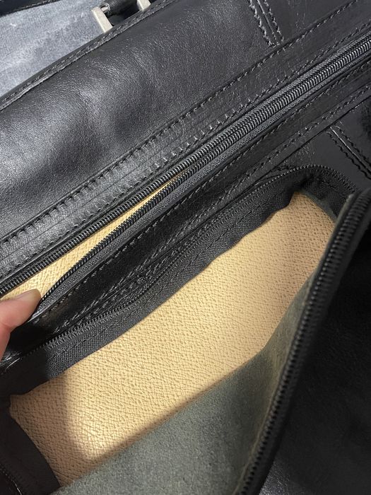 Шкіряний портплед, валіза для костюмів/ суконь