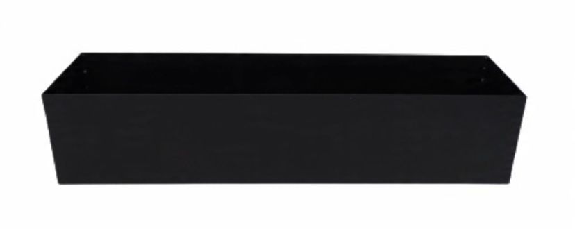 Metalowa donica kwietnik loft czarna duza 120 cm