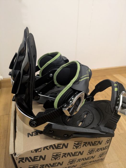 Raven S400 APX M L wiązania snowboardowe snowboard czarne Burton Union