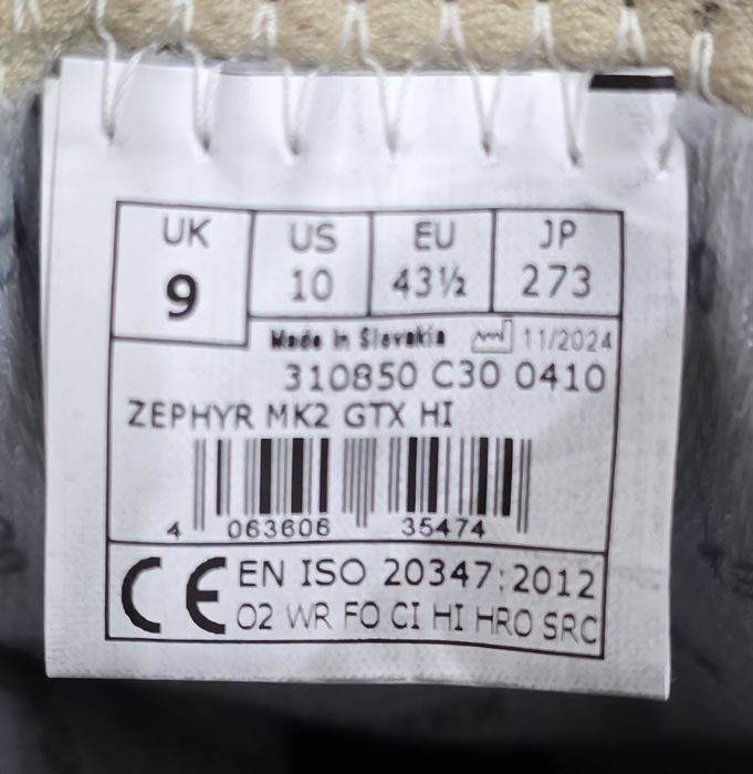 Черевики тактичні Lowa Zephyr MK2 HI TF