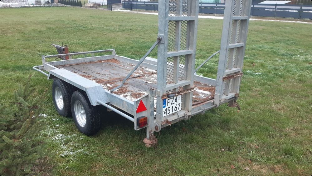 Przyczepa pod minikoparke z najazdami do przewozu koparek 3.5t.