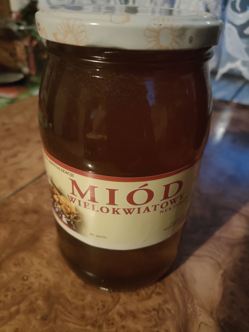 Miód z przydomowej pasieki wielokwiatowy potwierdzony badaniem pyłków