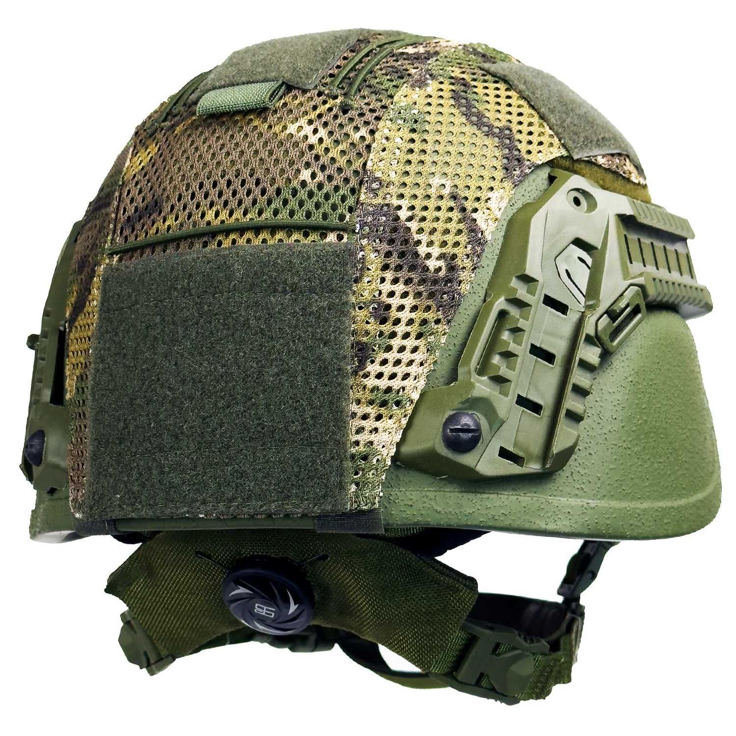 Баллистический шлем Sestan-Busch Helmet BK-ACH-MC. Олива. (С ушами)