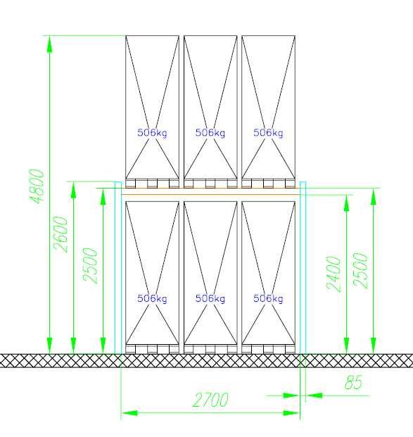 Regał paletowy 96 mp - gotowy do odbioru