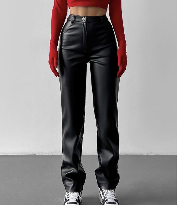 Штани з еко шкіри