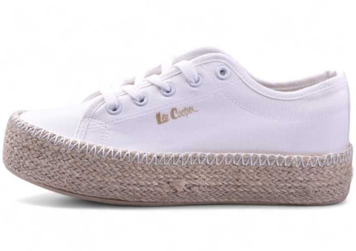 Buty Damskie Lee Cooper Espadryle Trampki białe platforma r.39 Wys.24H