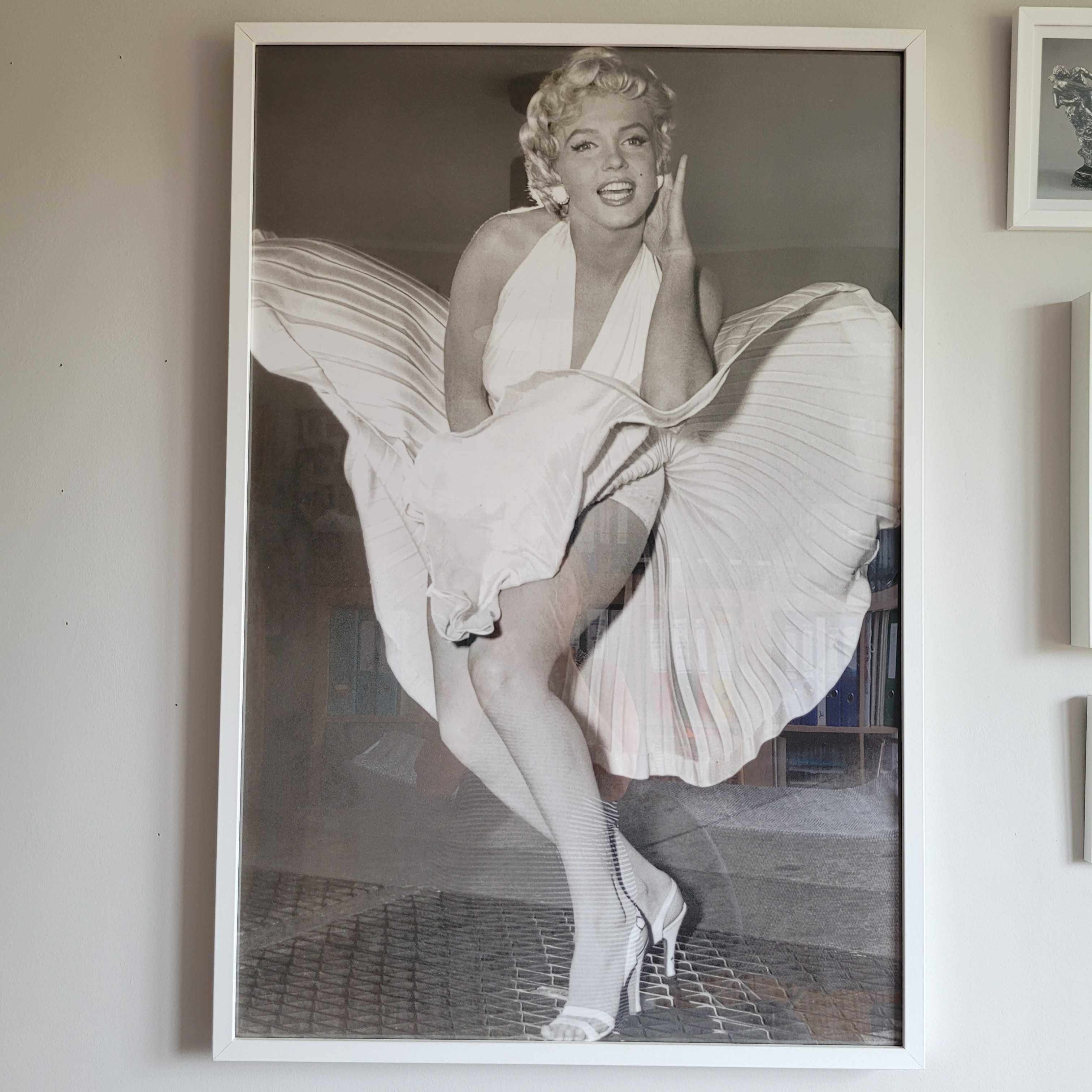 Sprzedam plakat Marilyn Monroe w białej ramie z Ikei