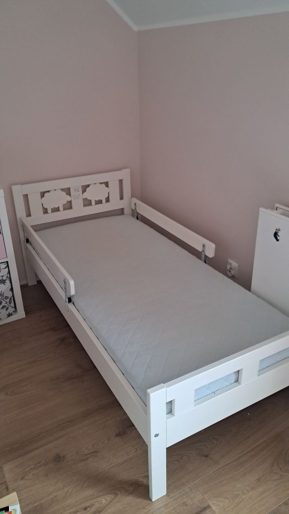 KRITTER IKEA baranki białe łóżko dla dziecka 70x160cm