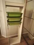 Regał IKEA + 4 pudelka