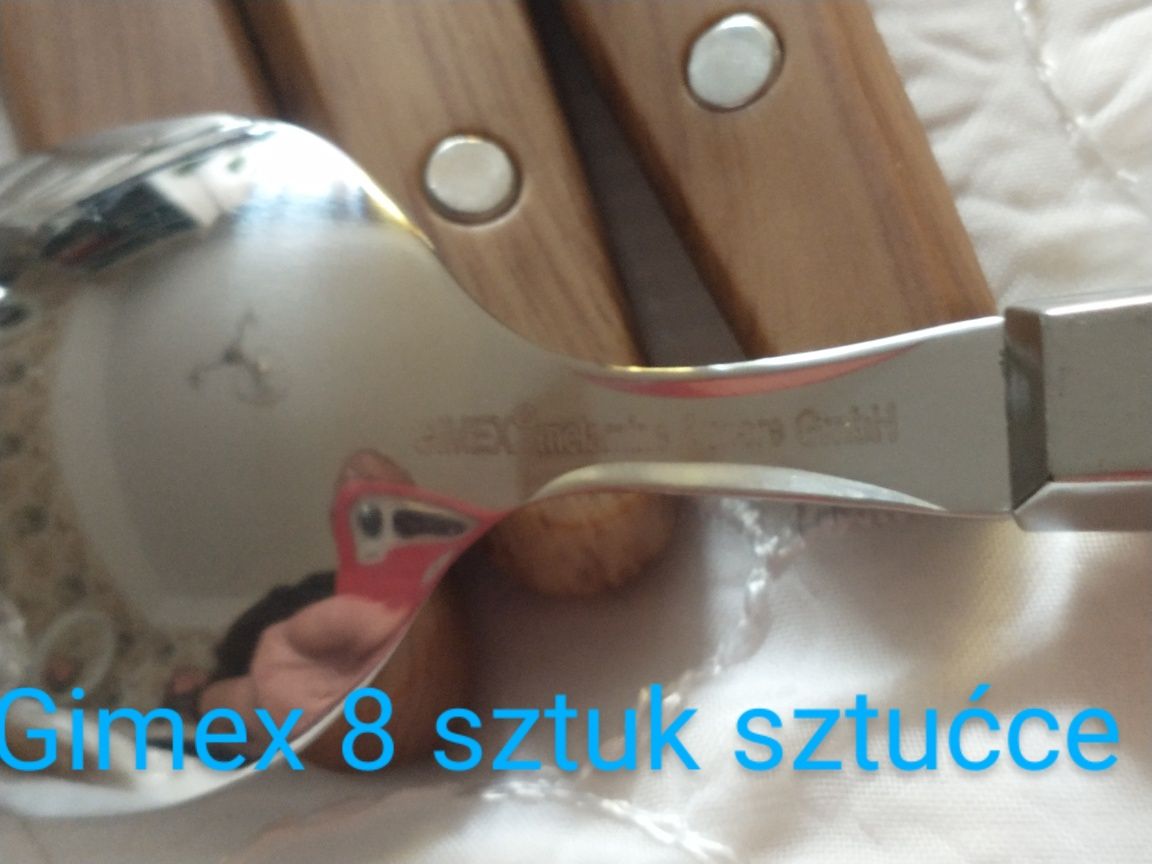 Gimex 8 sztuk. 2 kpl. Sztućców natural .