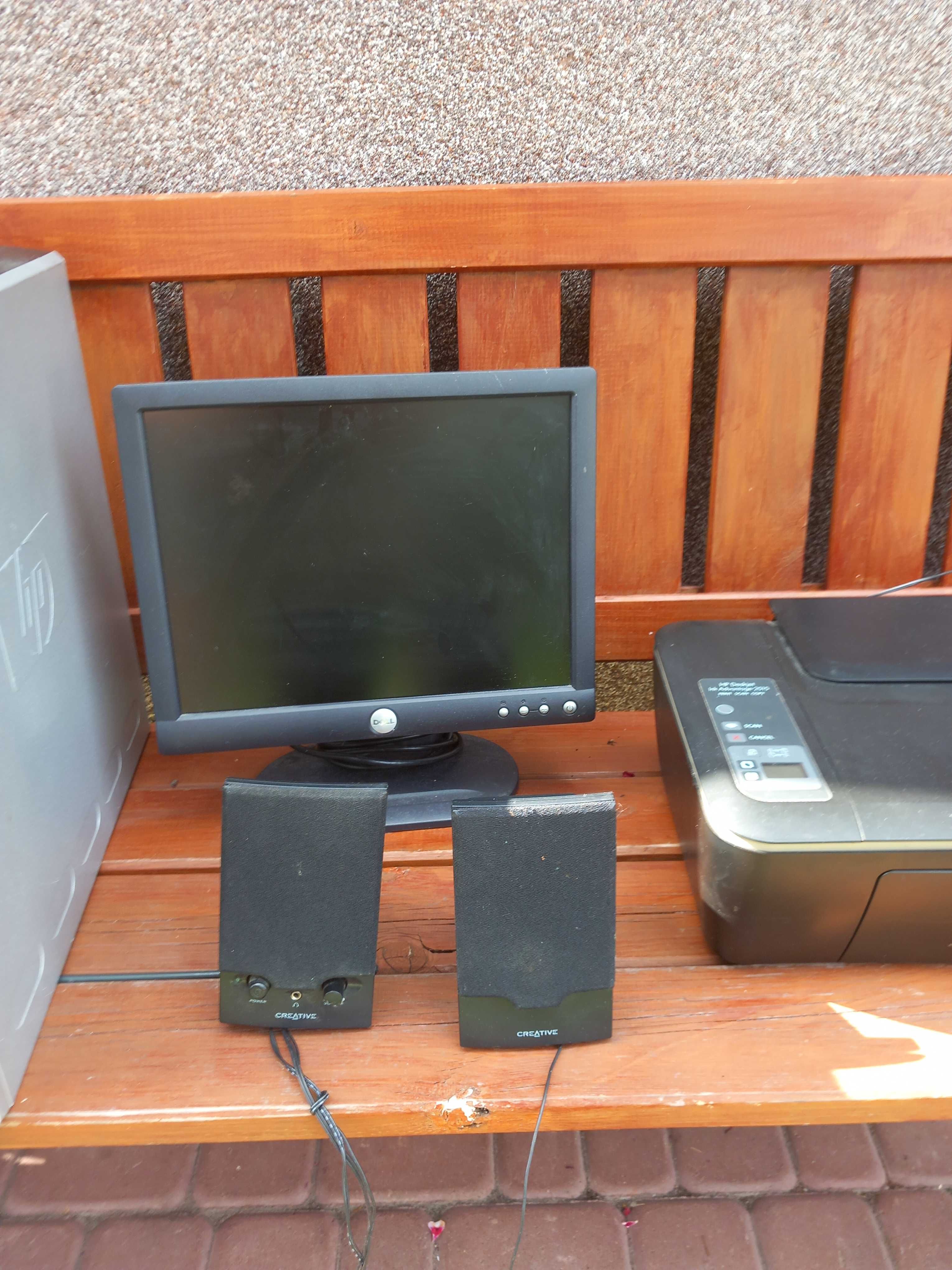 Komputer Hp drukarka Hp monitor dell glosniki creative