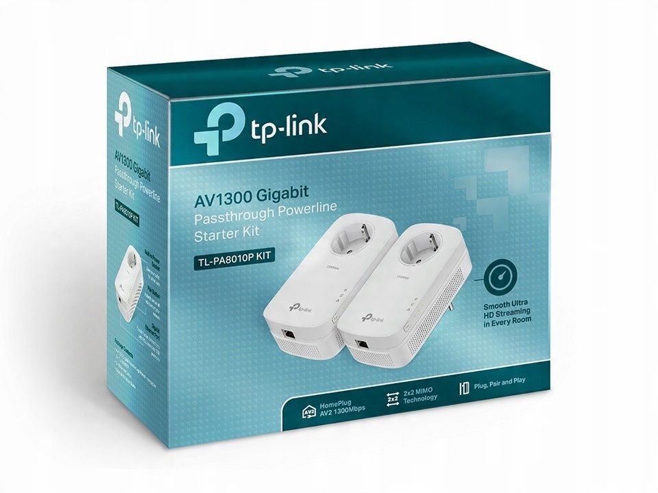 outlet transmiter sieciowy tp-link tl-pa8010p kit wtyczka uk