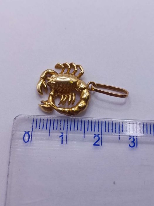 Złota Zawieszka Złoty Wisiorek Znak Zodiaku Skorpion PR.585 969/11/25s