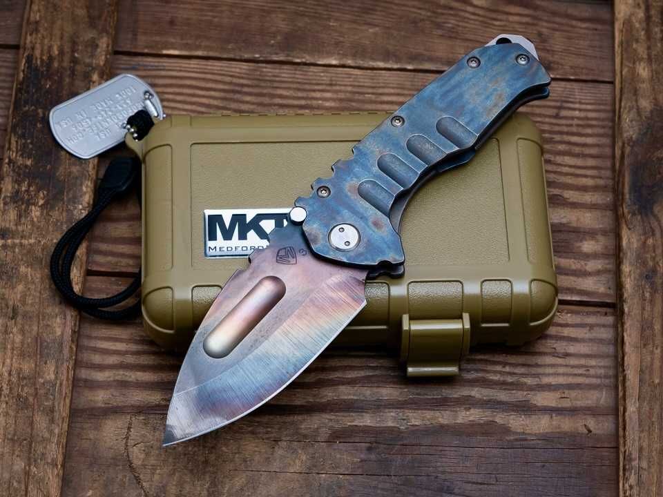 Nóż Medford Praetorian Ti - custom - full tytan