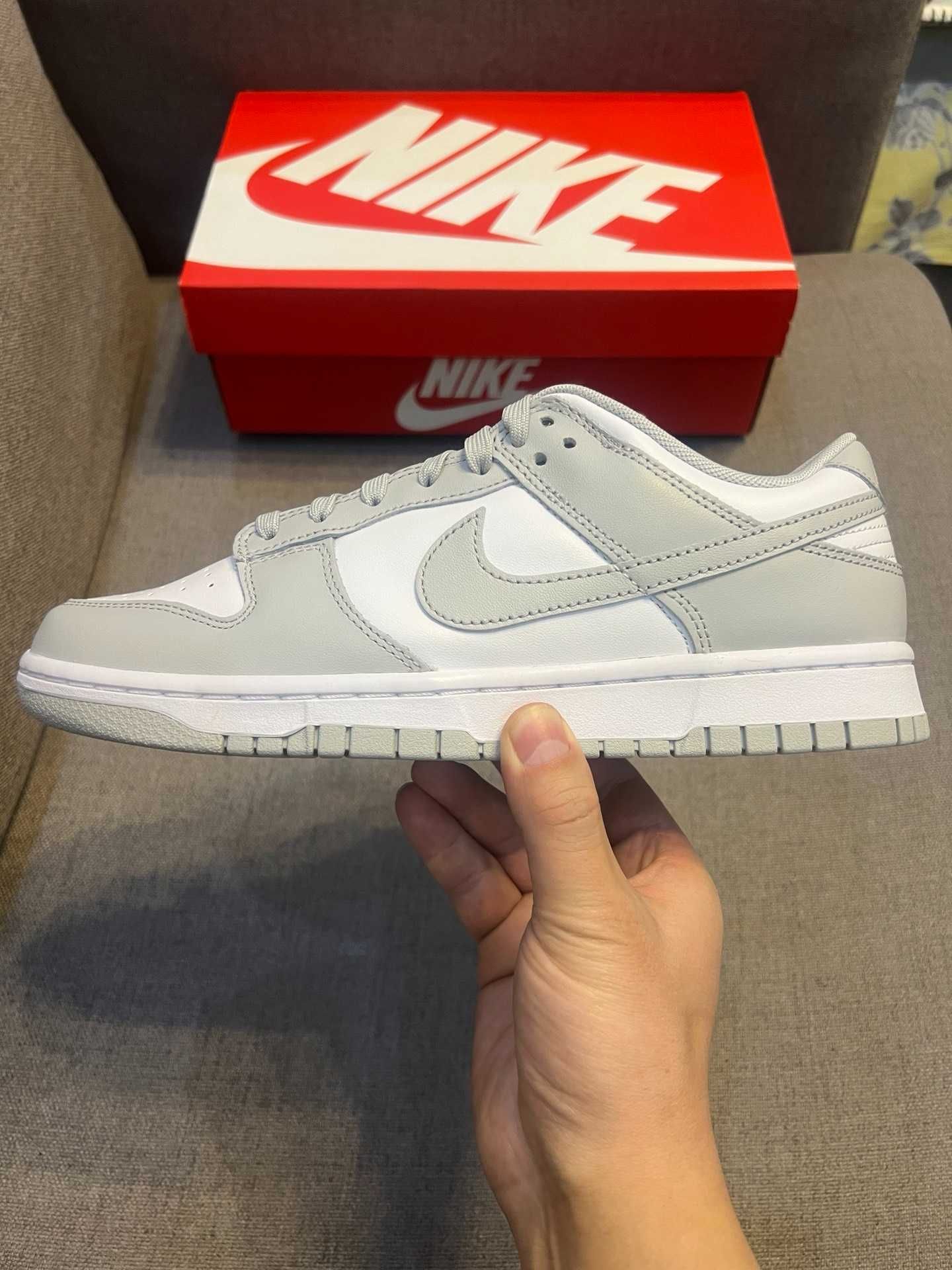 Buty_Damskie_męskie_Nike_Dunk_Low_szary_Nowy z metką  R.44