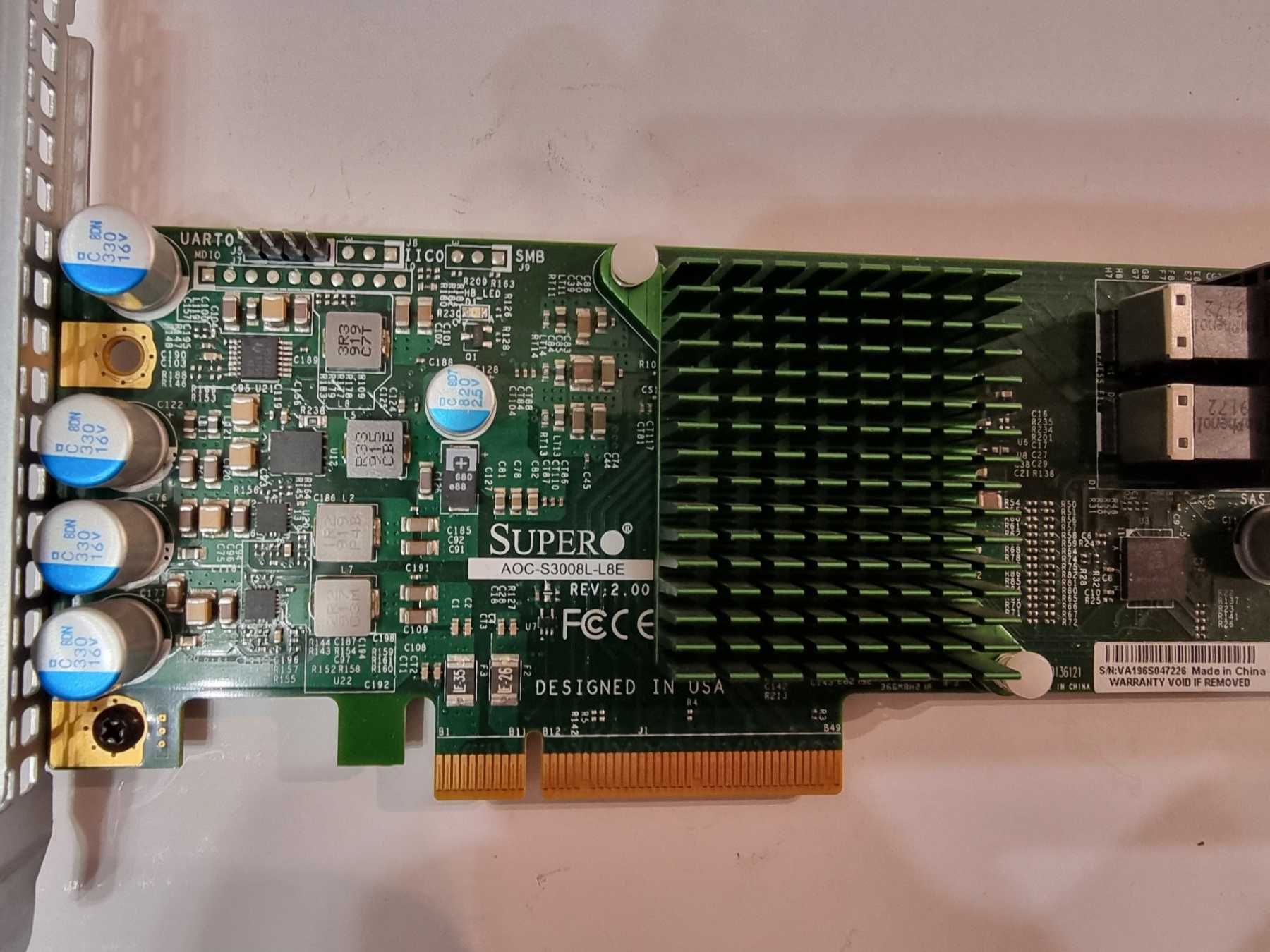 HBA card Supermicro AOC-S3008L-L8E (ZFS, TrueNAS, UnRaid)