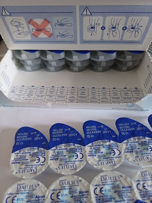 Soczewki jednio dniowe +2,50 Dailies