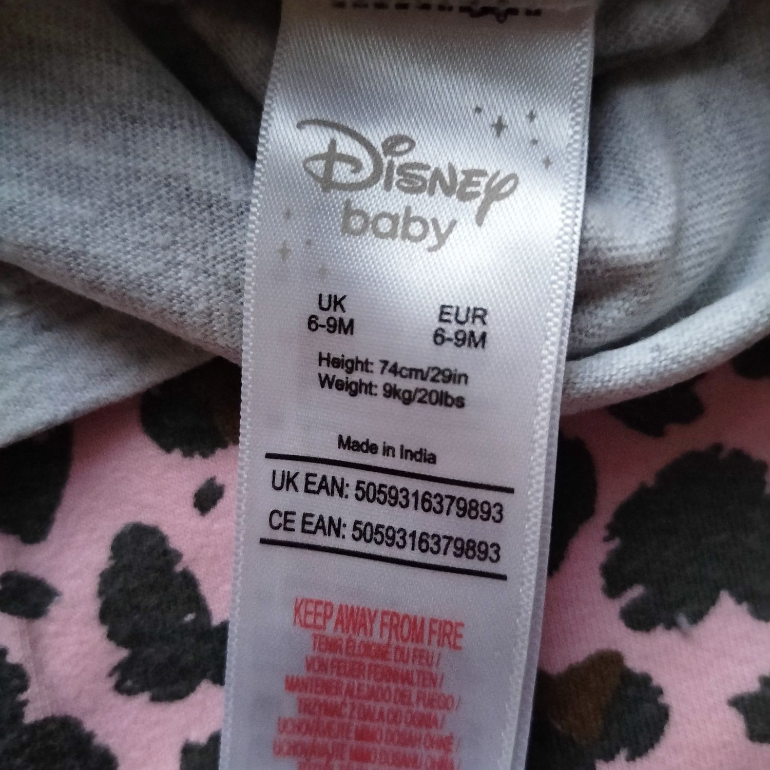 Leginsy+ koszulka Disney baby 6-9 mc
