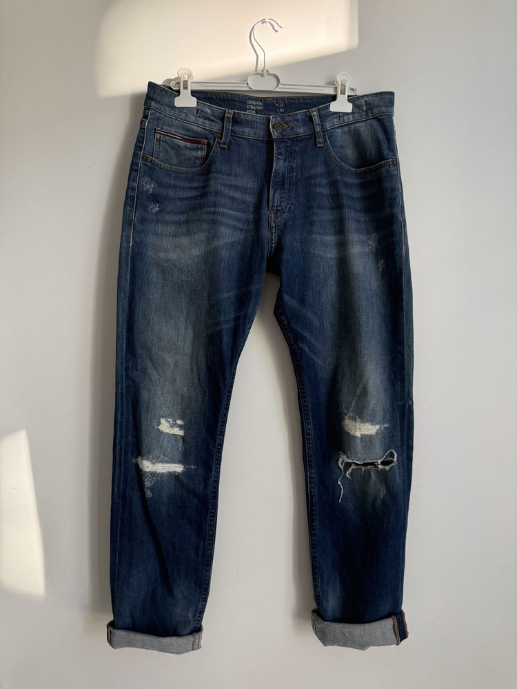 Tommy Hilfiger straight  w34spodnie jeansowe boyfriendy joggery męskie
