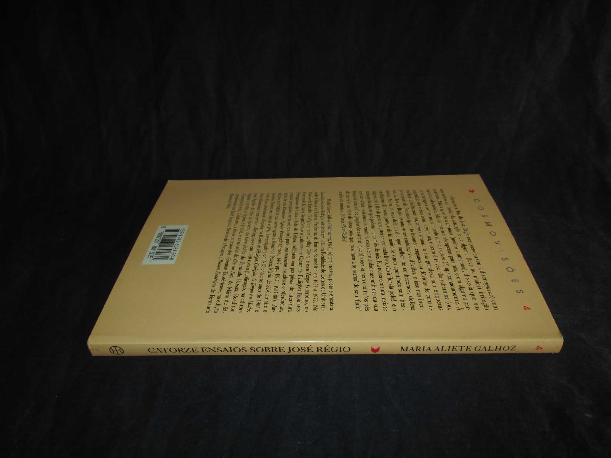 Livro Catorze Ensaios sobre José Régio Maria Aliete Galhoz