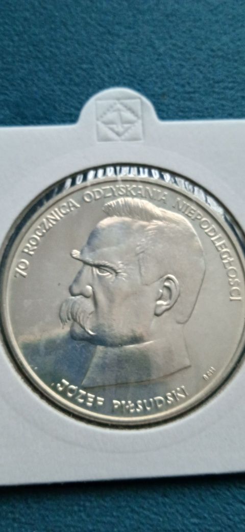 Moneta, monety, Piłsudski, 50000, srebro