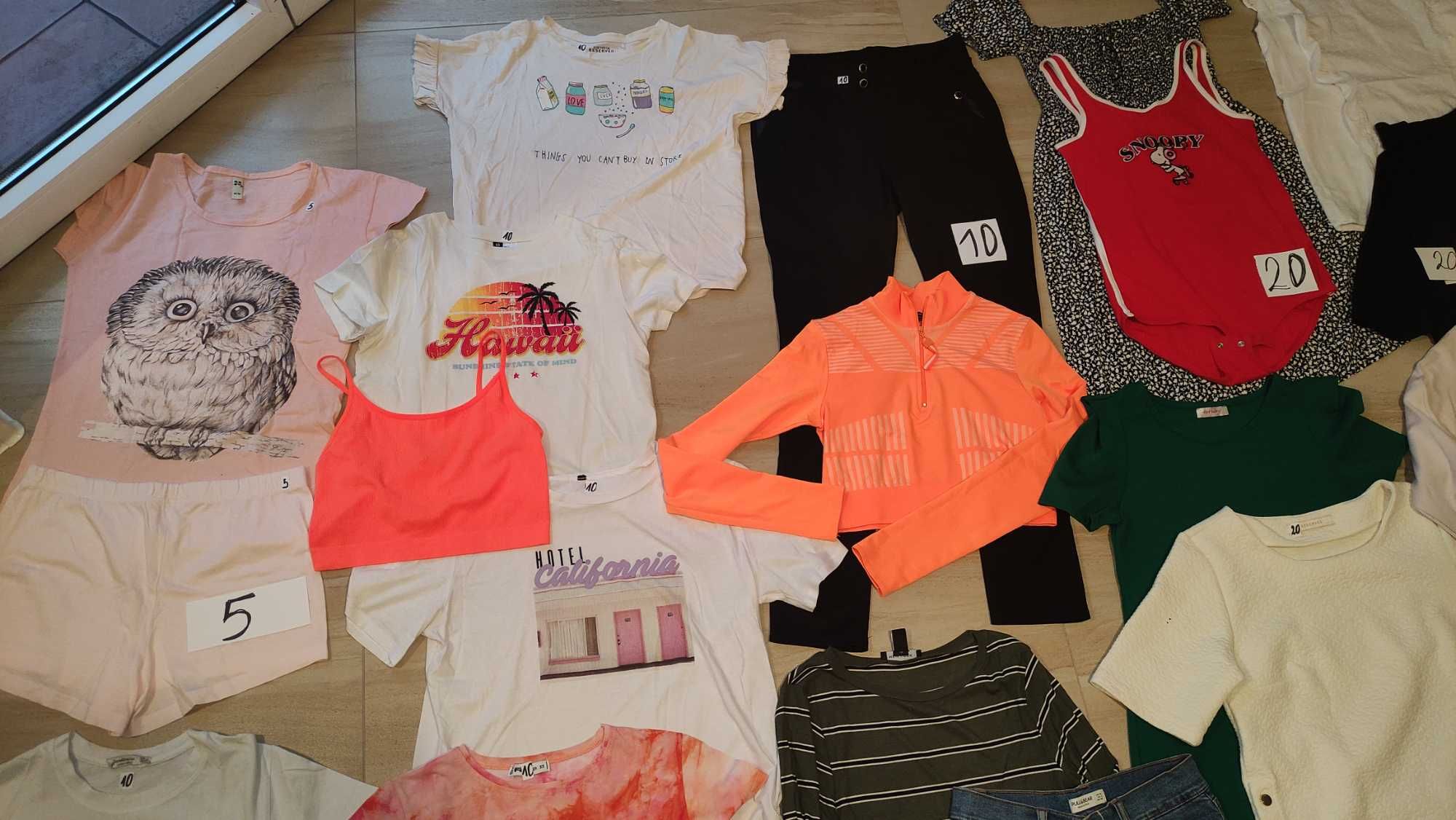 bluzki, jeansy, dres, bluzy Bershka, Pull and Bear Zara, rozm. S,M