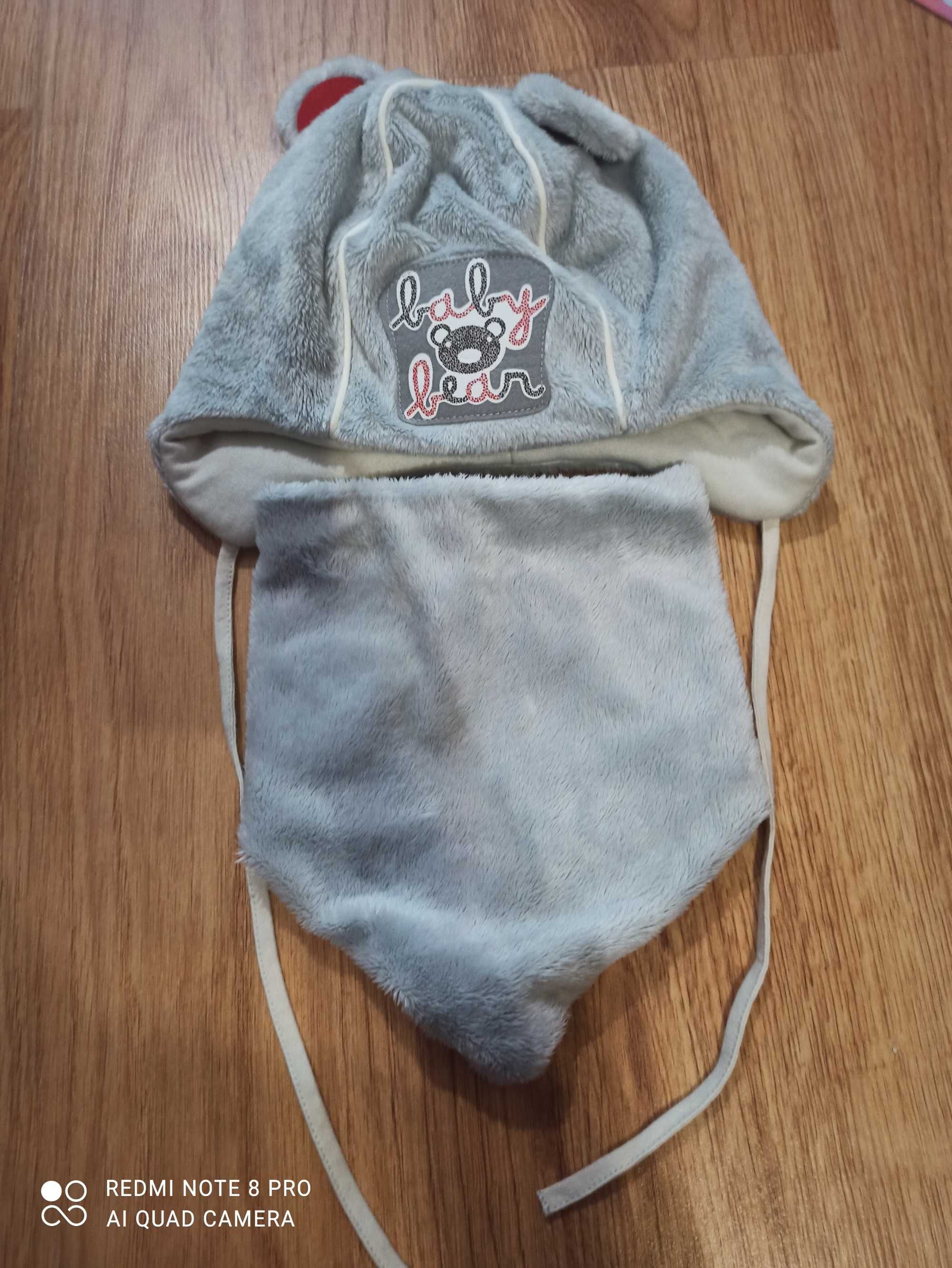 Czapka z kominem chłopięce 48/50