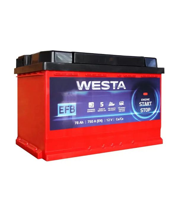 Акумулятор Westa 78AH (+ праворуч) - 3 шт.