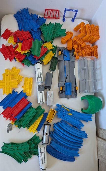 Kolejka tory kolejowe pociąg duży zestaw Tomy Tomica