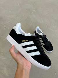 кросівки Adidas Gazelle Black/White р36-45