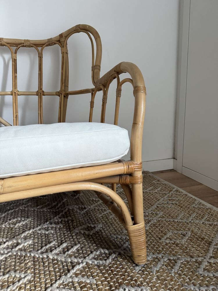 Sofá de Rattan de Exterior 2 Lugares