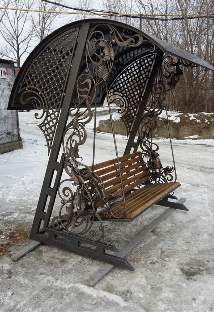 Качеля кована, качелі садові , гойдалки