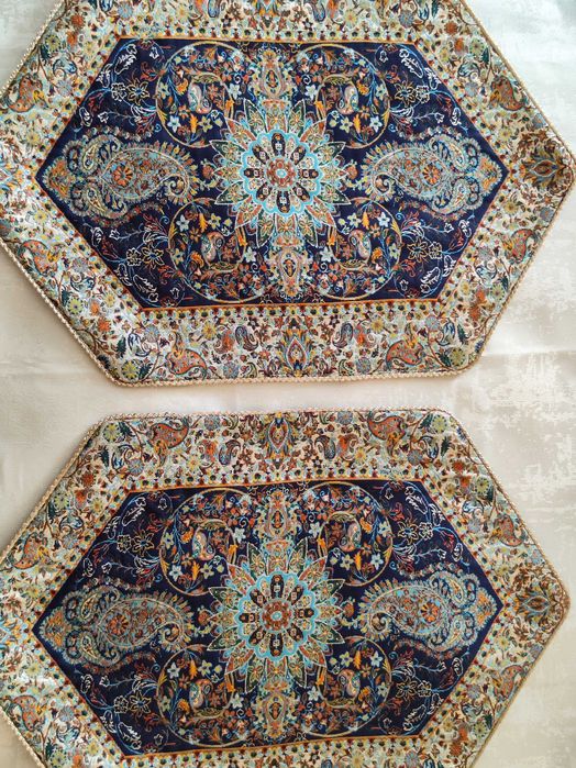 2 Passadeiras de mesa Termeh- Muito Bonita - 100% NOVA