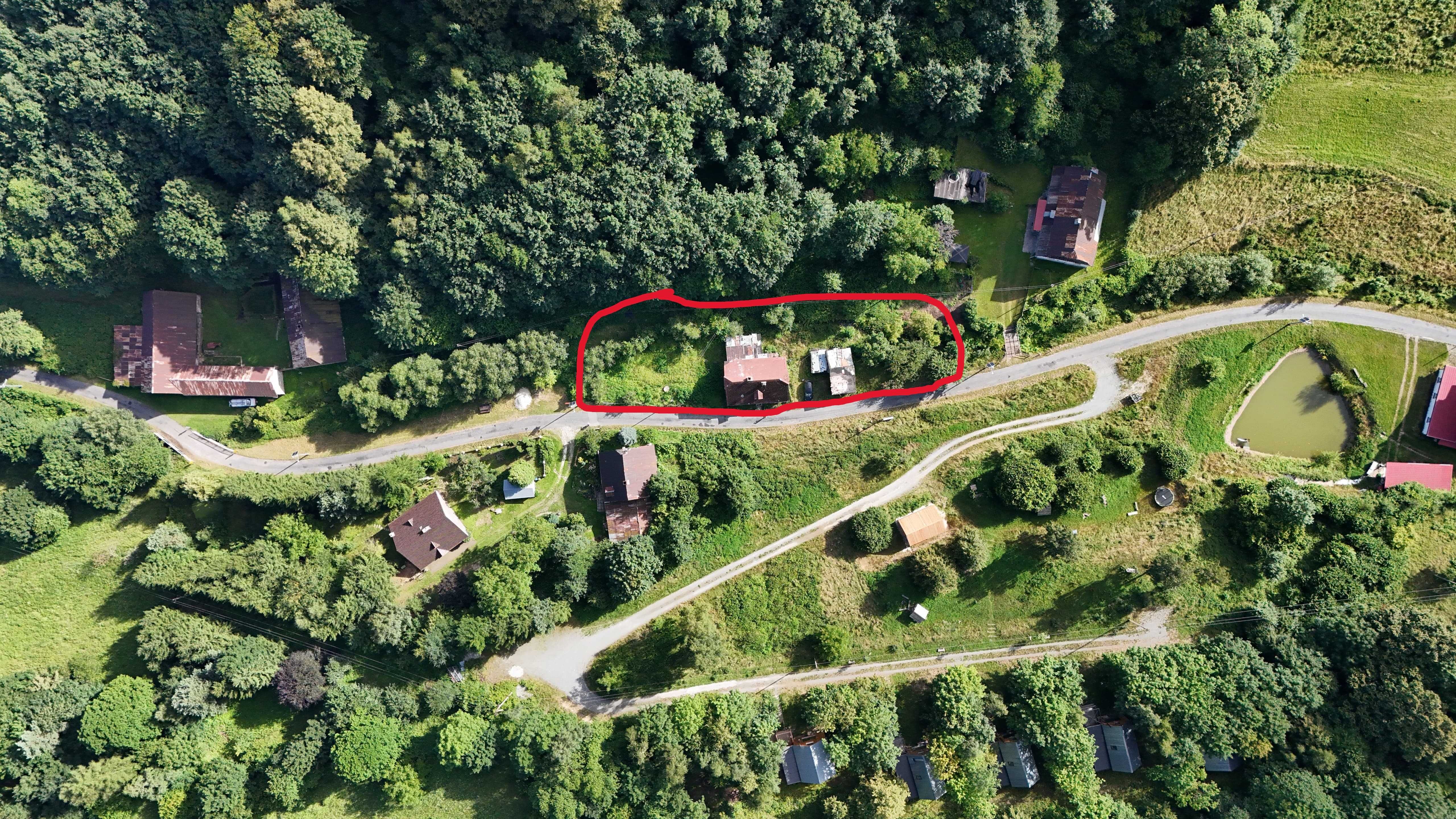 Stary Dom Siedlisko z działką 1335m2 miejscowość Zalesie (REZERWACJA)