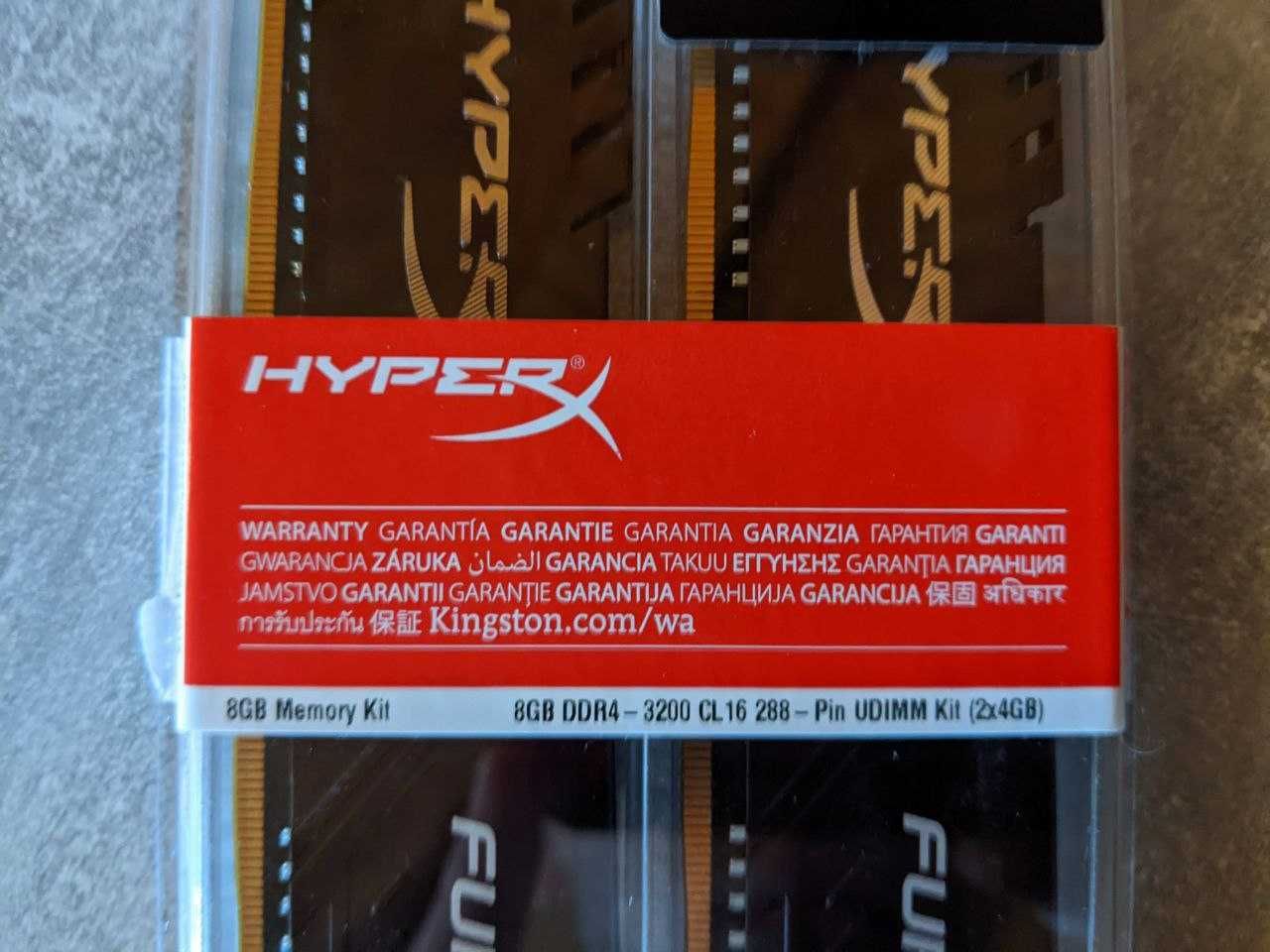 ОЗУ HyperX DDR4-3200 8192MB (Kit of 2x4096) Fury (HX432C16FB3K2/8)