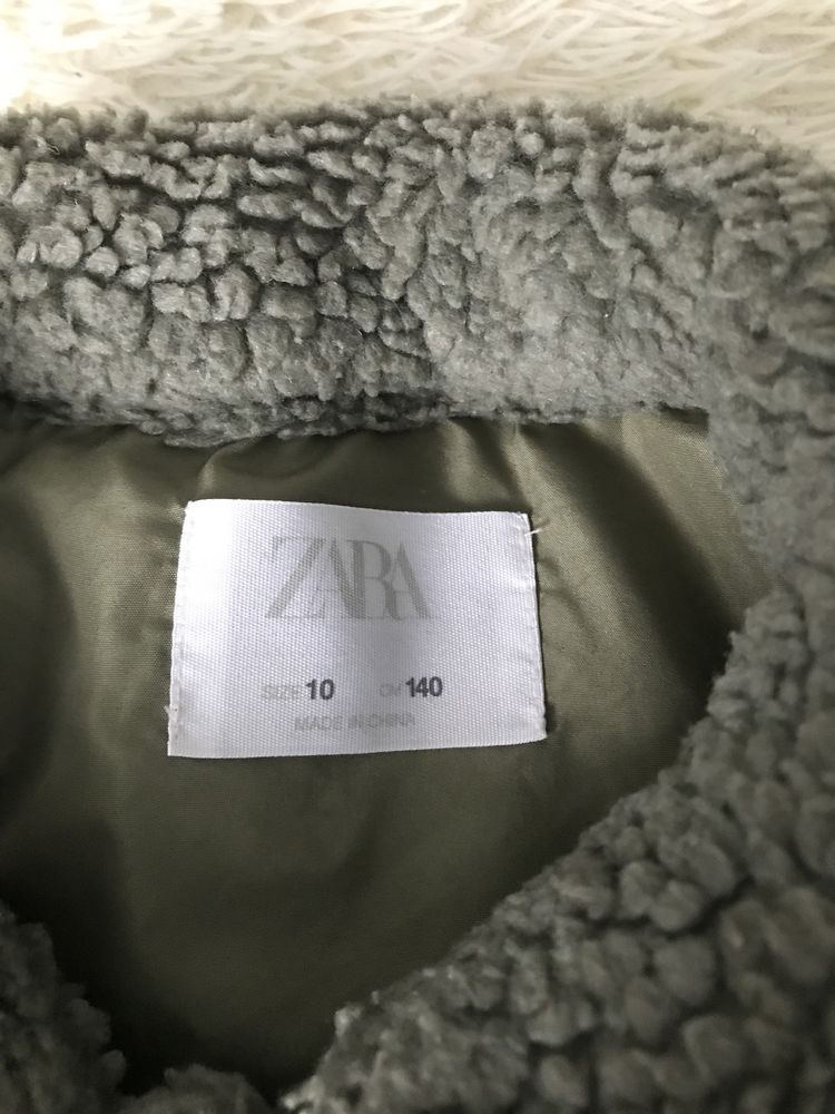 Куртка рубашка меховушка Zara 10p,140ріст,на хлопчика