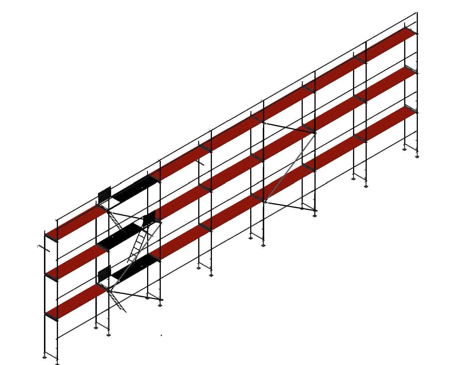 Rusztowanie plettac pletak 70 - 178m2