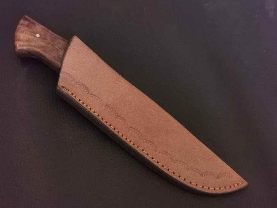 NÓŻ DAMAST myśliwski kuchenny stal damasceńska 23cm. ręcznie kuty