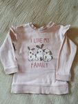 Różowa bluza w króliki H&M