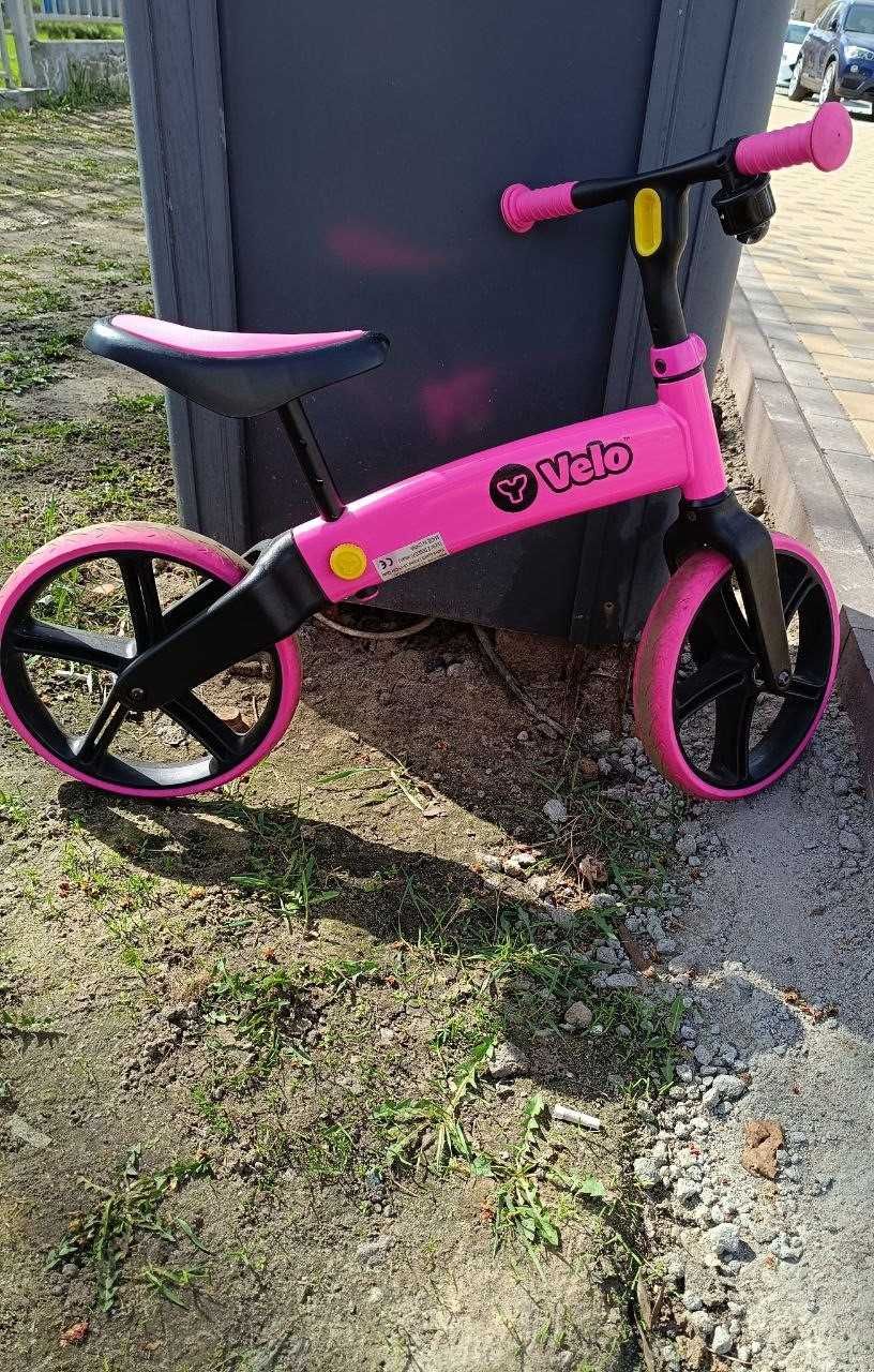 Беговел YVolution Velo рожевий