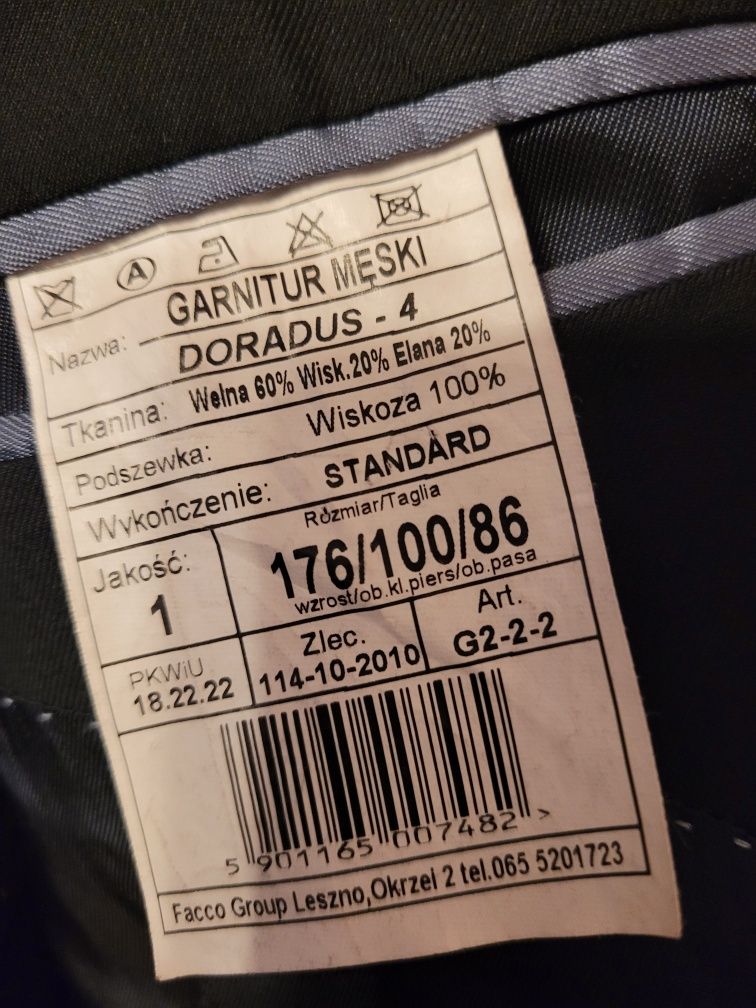 Garnitur męski Czarny