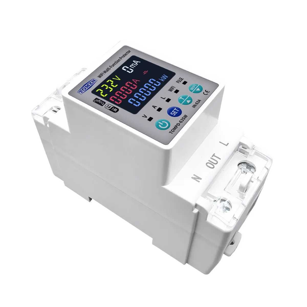 Розумне Wifi реле напруги Tomzn TOMPD-63SW 2P 63A Tuya